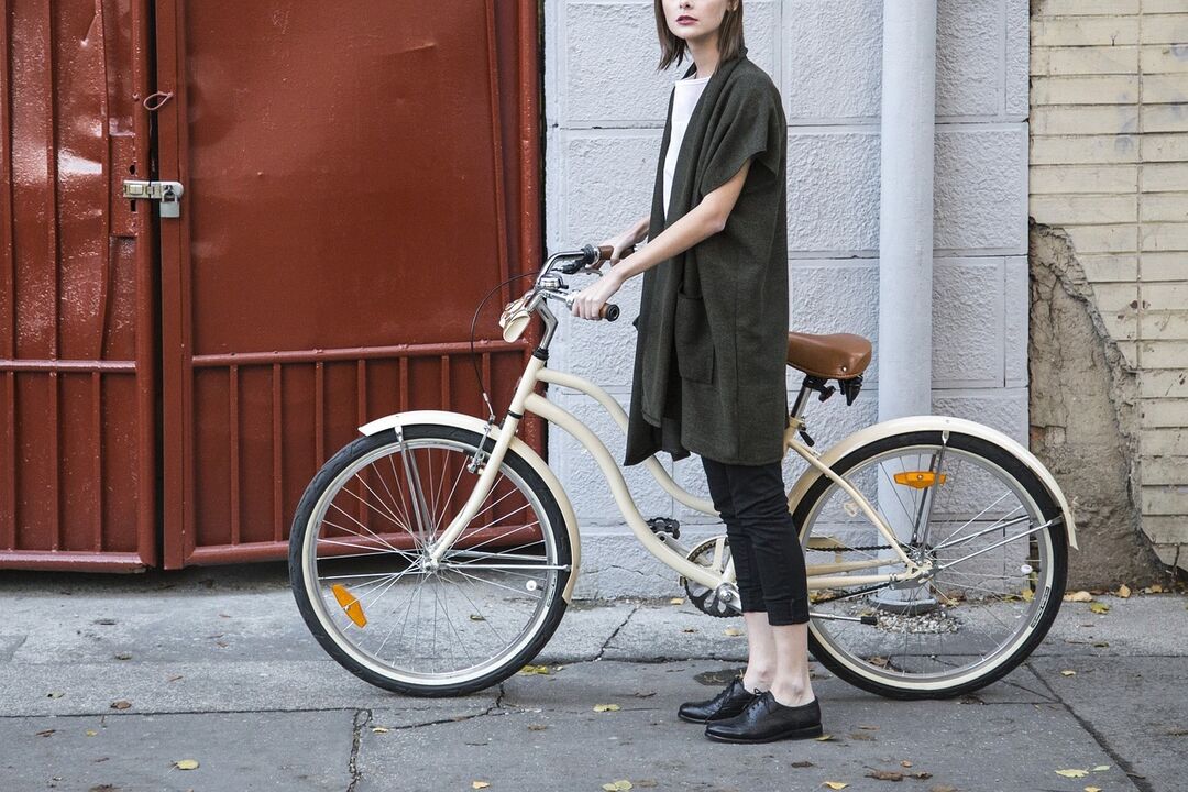 Girl with a bike